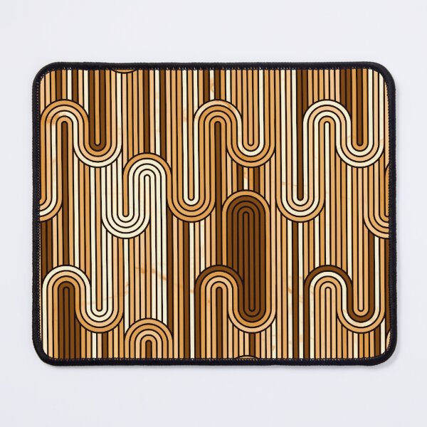 Item preview, Retro Wavy Stripes - Brown & Beige designed and sold by SilverPegasus.