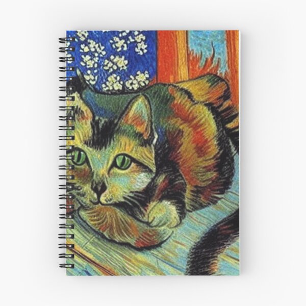 Item preview, Cat - Vangogh style designed and sold by Ashley Lustful.