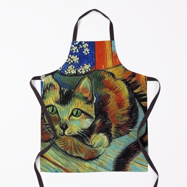 Item preview, Cat - Vangogh style designed and sold by Ashley Lustful.