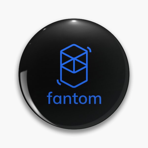Item preview, Fantom FTM Crypto Altcoin - Clean Vertical Blue Logo with Text Logo designed and sold by CryptoMoods.