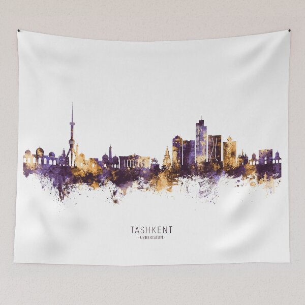 Item preview, Tashkent Uzbekistan Skyline designed and sold by ArtPrints.