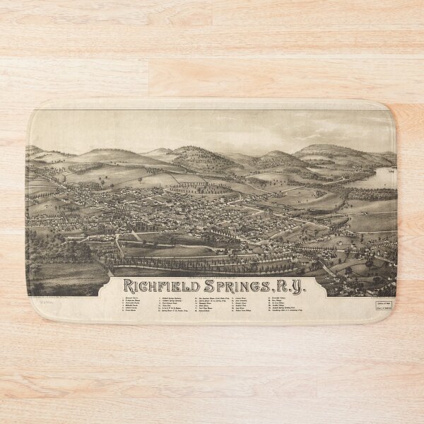 Item preview, Richfield Springs, New York (1885) designed and sold by allhistory.