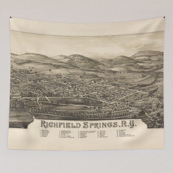 Item preview, Richfield Springs, New York (1885) designed and sold by allhistory.
