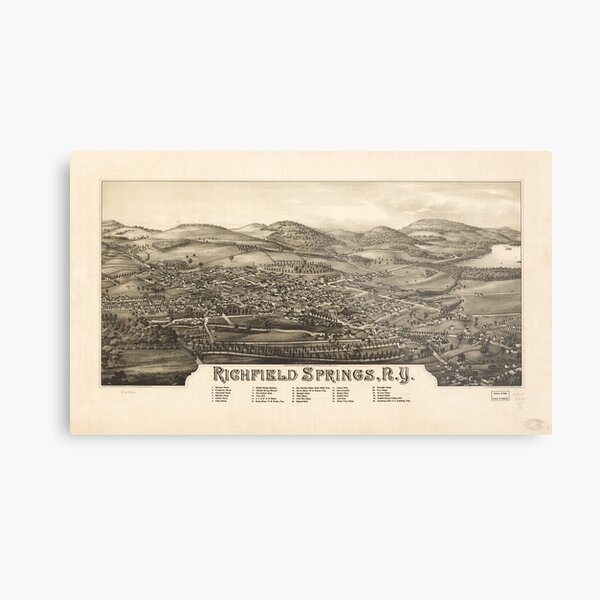 Item preview, Richfield Springs, New York (1885) designed and sold by allhistory.