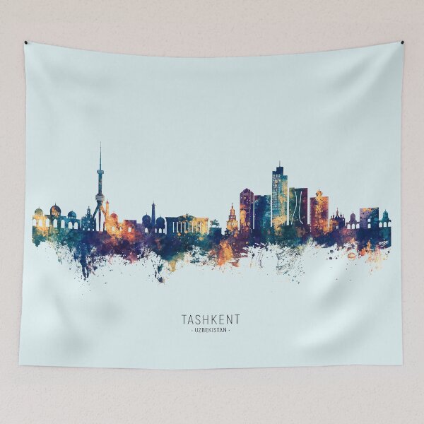 Item preview, Tashkent Uzbekistan Skyline designed and sold by ArtPrints.