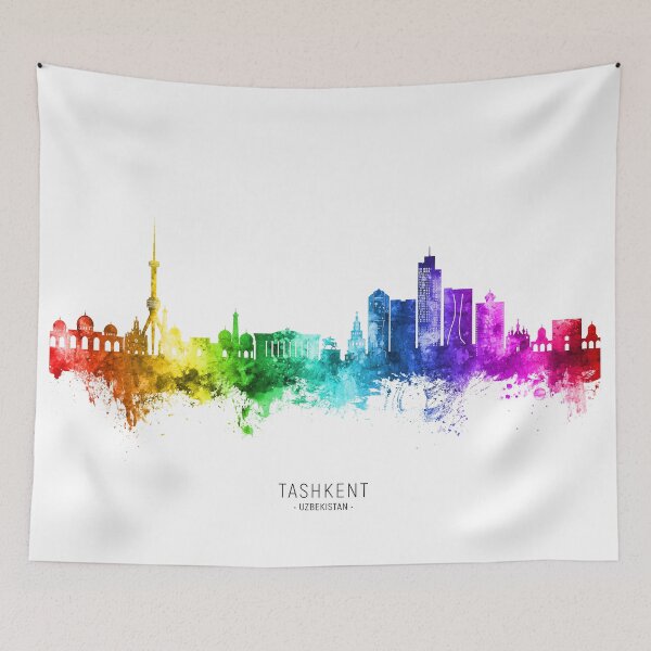 Item preview, Tashkent Uzbekistan Skyline designed and sold by ArtPrints.