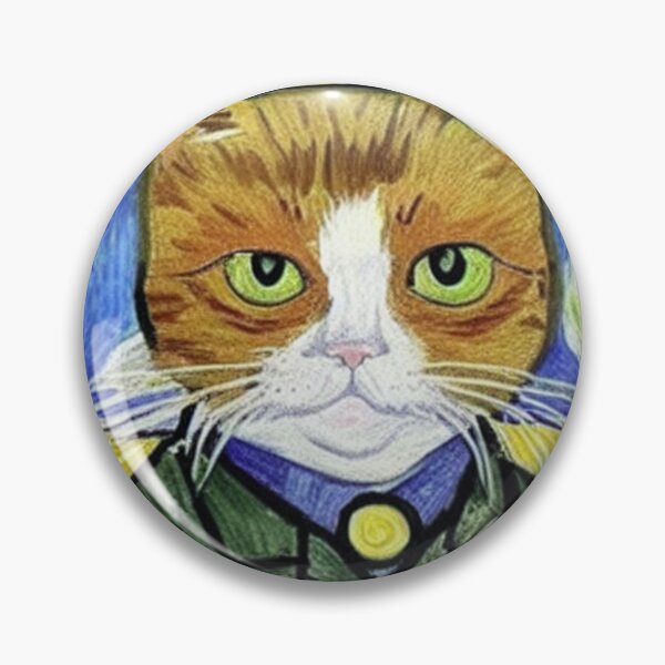 Item preview, Cat - Vangogh style designed and sold by Ashley Lustful.