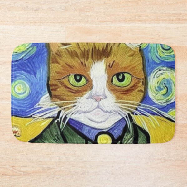Item preview, Cat - Vangogh style designed and sold by Ashley Lustful.