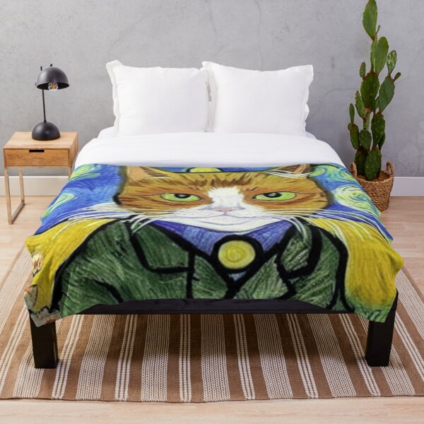 Item preview, Cat - Vangogh style designed and sold by Ashley Lustful.