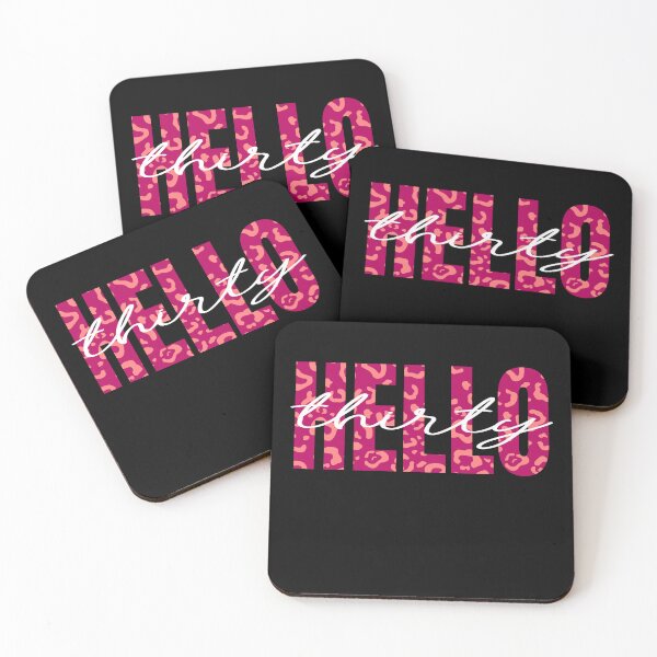 Item preview, Hello Thirty 30 Years Old Pink Leopard Print Women Birthday  designed and sold by Sasikharn.