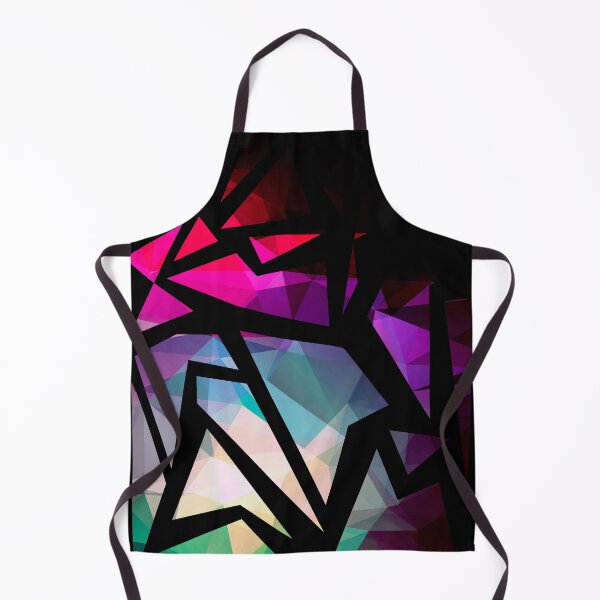 Item preview, Abstract print of triangles polygon print. Bright dark design colors designed and sold by fuzzyfox.