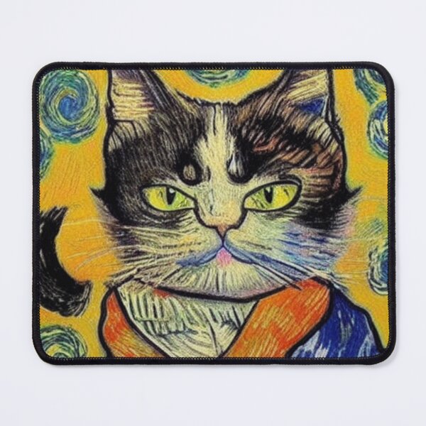 Item preview, Cat - Vangogh style designed and sold by Ashley Lustful.