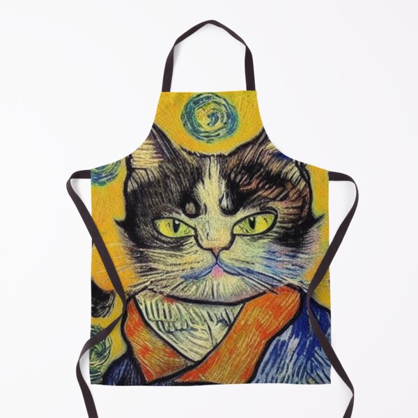 Item preview, Cat - Vangogh style designed and sold by Ashley Lustful.