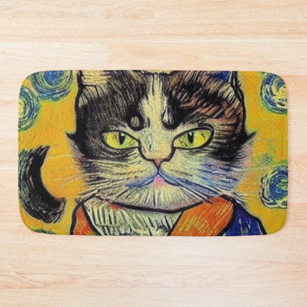 Item preview, Cat - Vangogh style designed and sold by Ashley Lustful.