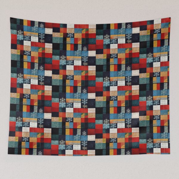 Item preview, Winter Patchwork Pattern designed and sold by Ironicdoll.