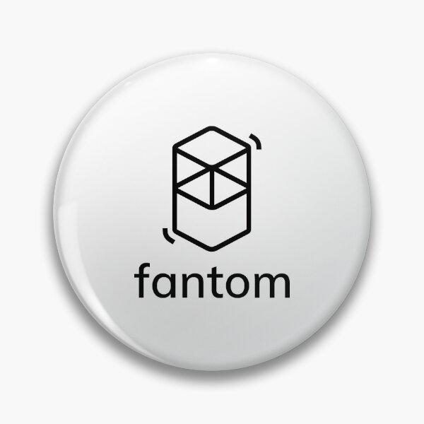 Item preview, Fantom FTM Crypto Altcoin - Clean Vertical Black Logo with Text Logo designed and sold by CryptoMoods.