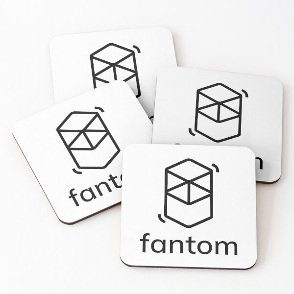 Item preview, Fantom FTM Crypto Altcoin - Clean Vertical Black Logo with Text Logo designed and sold by CryptoMoods.