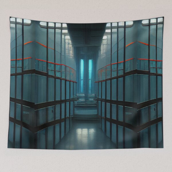 Item preview, Planet Warz - Hellcabone Prison Block Alliance - Walkway to Outside Yard "Planet Hellcabone" designed and sold by Brazz Official.