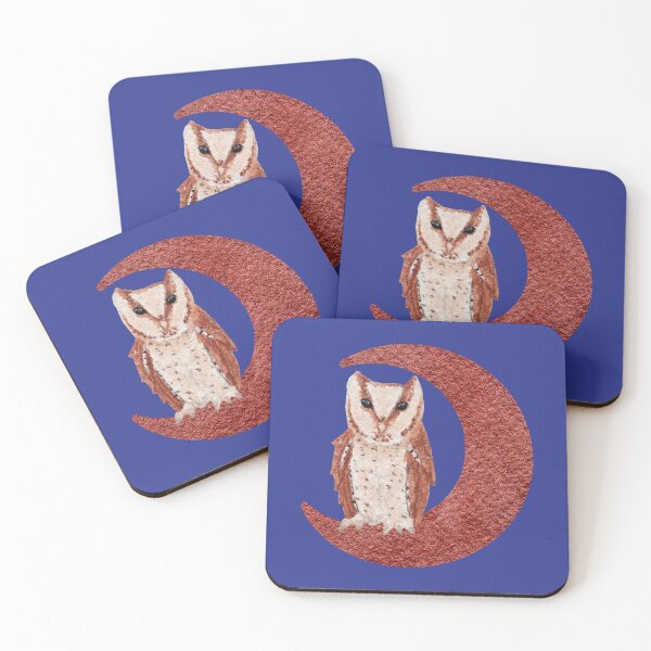 Item preview, Watercolor Oriental Bay Owl & Moon designed and sold by Krystal280791 Shop.