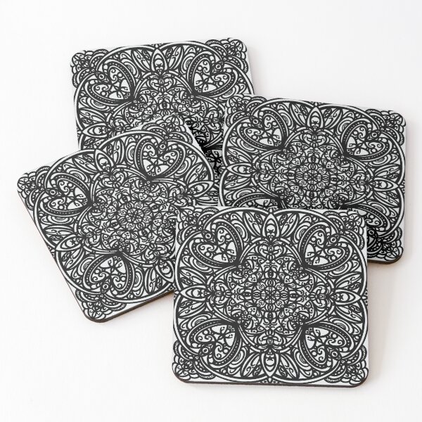 Item preview, heart mandala designed and sold by Dazzling  Designs.