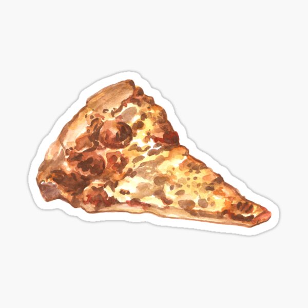 Pepperoni and Cheese Pizza Slice Sticker