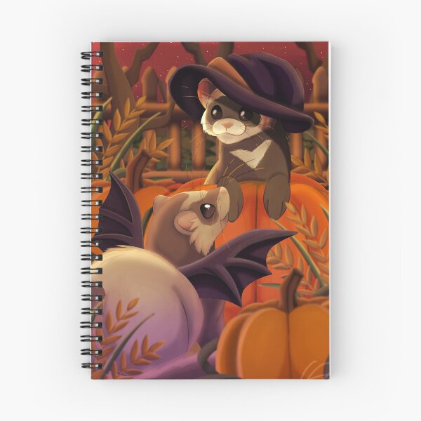 Item preview, Ferrets in a pumpkin patch.  designed and sold by CelestralFerret.