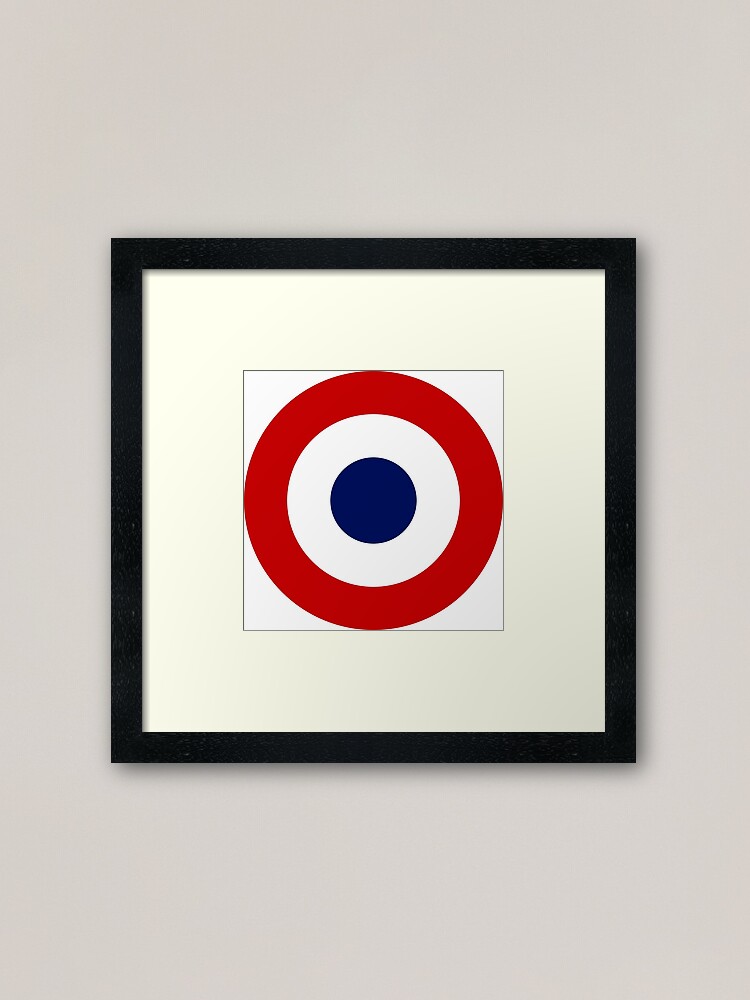 Roundel Of The French Air Force Framed Art Print By Abbeyz71 Redbubble