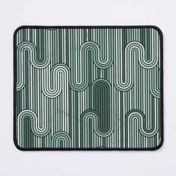 Item preview, Retro Wavy Stripes - Sage Green designed and sold by SilverPegasus.