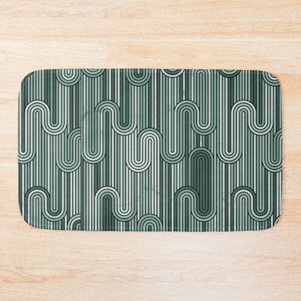 Item preview, Retro Wavy Stripes - Sage Green designed and sold by SilverPegasus.