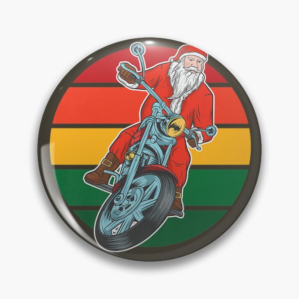 Item preview, Christmas Morcycle Santa Claus is Coming to Town designed and sold by thelittleleaf.