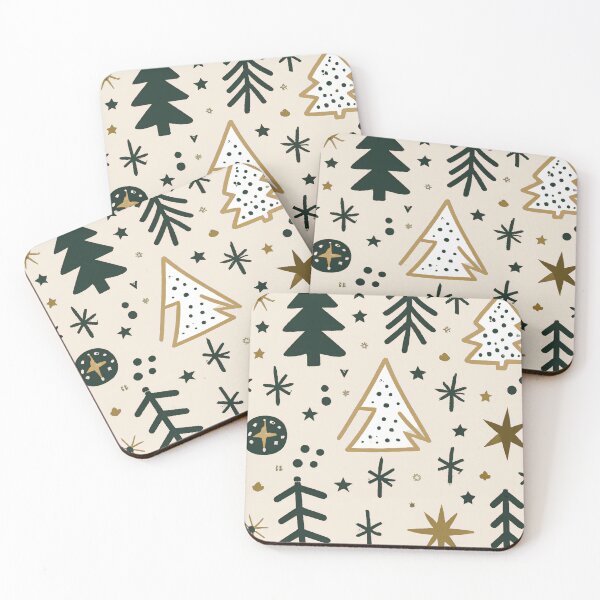 Item preview, Skandi style christmas trees pattern designed and sold by patterncrow.
