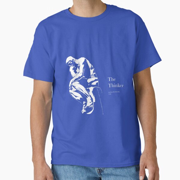 'The Thinker' by Rodin Fine Art Illustration Classic T-Shirt