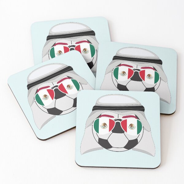 Item preview, Mexico Flag inside Sunglasses on a Soccer ball Wearing an Agal designed and sold by Dexter Freeman.
