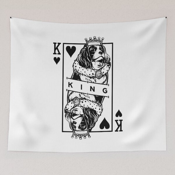 Item preview, Cavalier King Charles Spaniel King Of Hearts Dog Pop Art designed and sold by GrandeDuc.