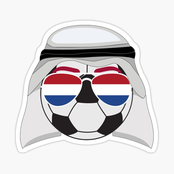 Netherlands Holland Knvb Football Soccer Flag Raised Clear Domed Lens Decal