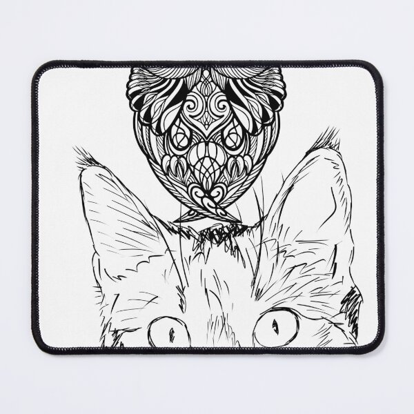 Item preview, a cat and an owl designed and sold by DZepcan.