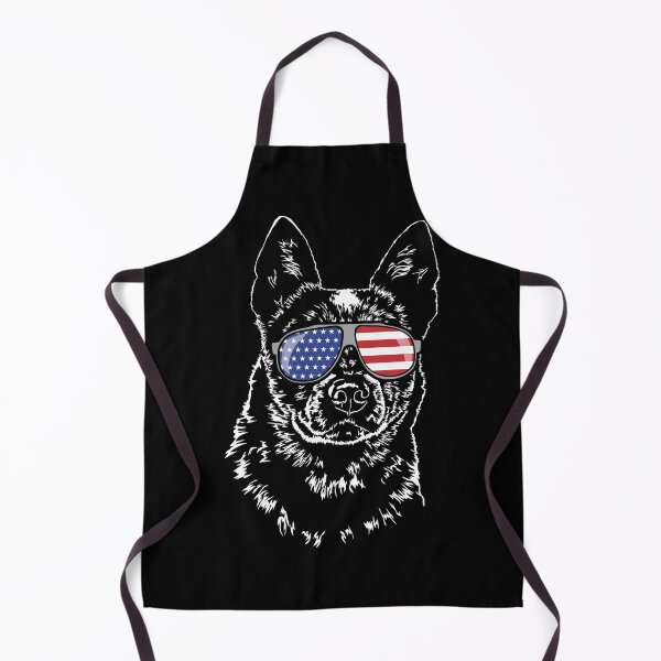 Item preview, Cattle Dog Heeler America Flag Patriotic Dog Canine Portrait designed and sold by dogarts.