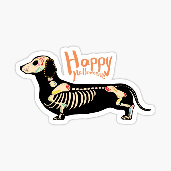 Happy Halloweenie Sticker