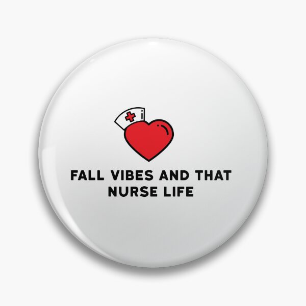 Aperçu de l'œuvre Autocollant Fall Vibes And That Nurse Life créée et vendue par dialaoffering.