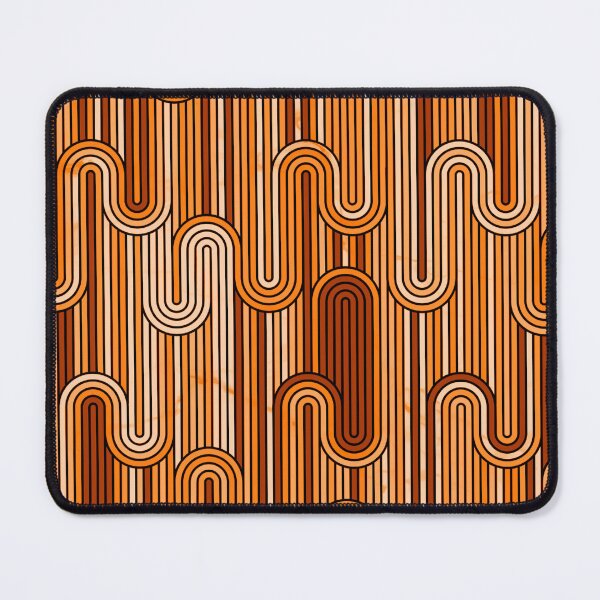Item preview, Retro Wavy Stripes - Rust Orange designed and sold by SilverPegasus.