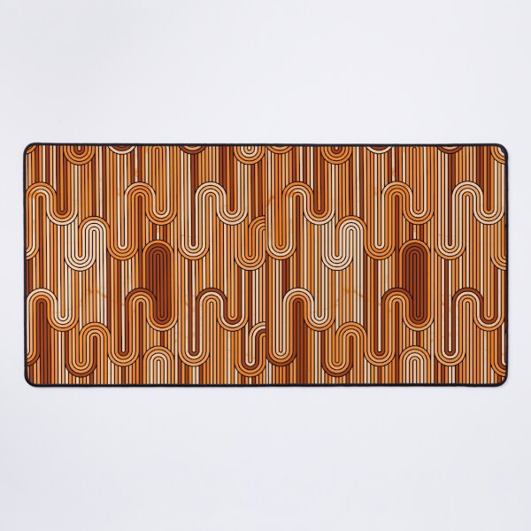 Item preview, Retro Wavy Stripes - Rust Orange designed and sold by SilverPegasus.
