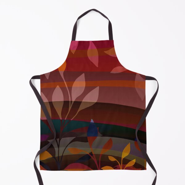 Item preview, Leaves on red waves designed and sold by beamorello.