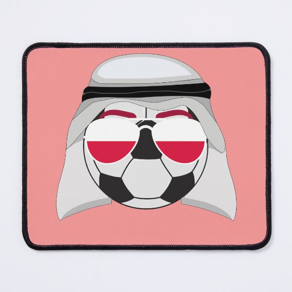 Item preview, Poland Flag inside Sunglasses on a Soccer ball Wearing a Shemagh designed and sold by Dexter Freeman.