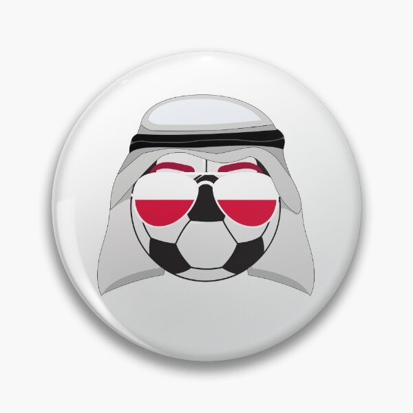 Item preview, Poland Flag inside Sunglasses on a Soccer ball Wearing a Shemagh designed and sold by Dexter Freeman.
