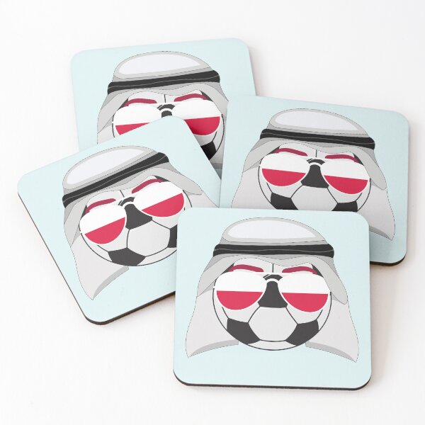 Item preview, Poland Flag inside Sunglasses on a Soccer ball Wearing a Shemagh designed and sold by Dexter Freeman.