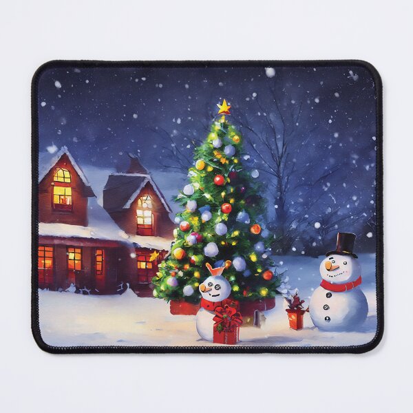 Item preview, Snowpeople celebrating Christmas designed and sold by Imagequest.