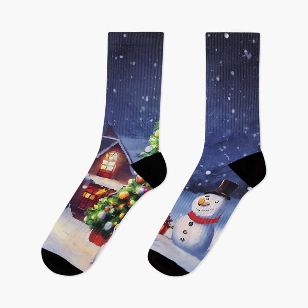 Item preview, Snowpeople celebrating Christmas designed and sold by Imagequest.