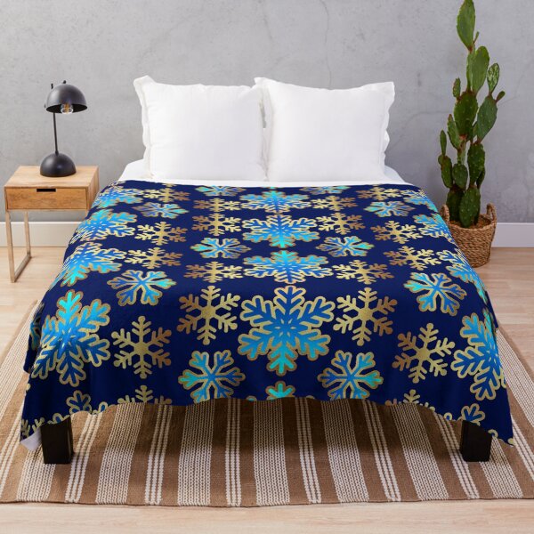 Item preview, Blue and gold snowflakes designed and sold by KCAbdelnour.