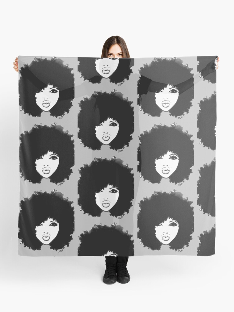 Natural Hair Curly Hair Autumn Black Kinky Afro Scarf By