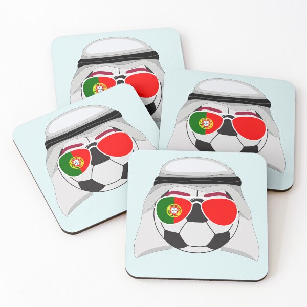 Item preview, Portugal Flag inside Sunglasses on a Soccer ball Wearing a Shemagh designed and sold by Dexter Freeman.